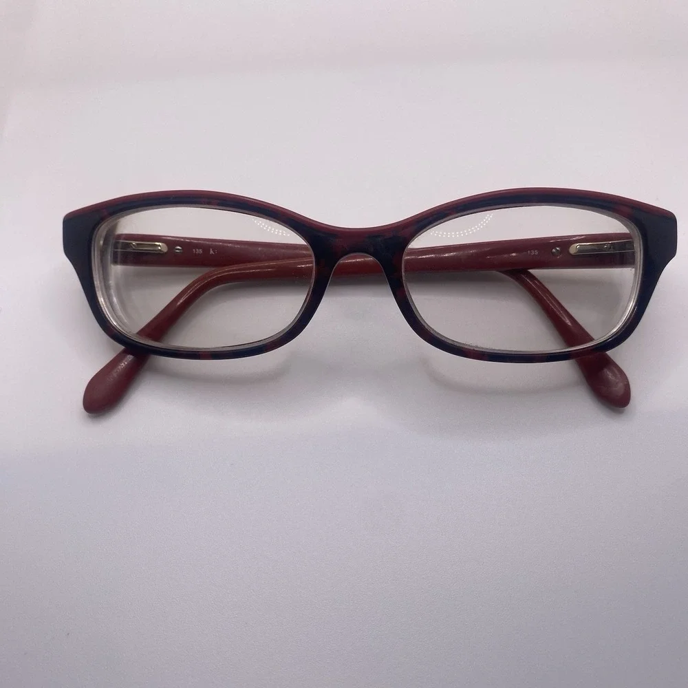 Kate Spade Eyeglasses Women FRAMES ONLY Full Rim 135 Red Black 600